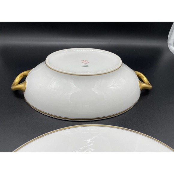 Haviland And Co. Limoges Covered Vegetable Bowl 9 1/2" Soup Tureen Casserole - Picture 11 of 13